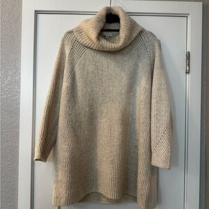 Topshop Beige Cowl Neck Sweater